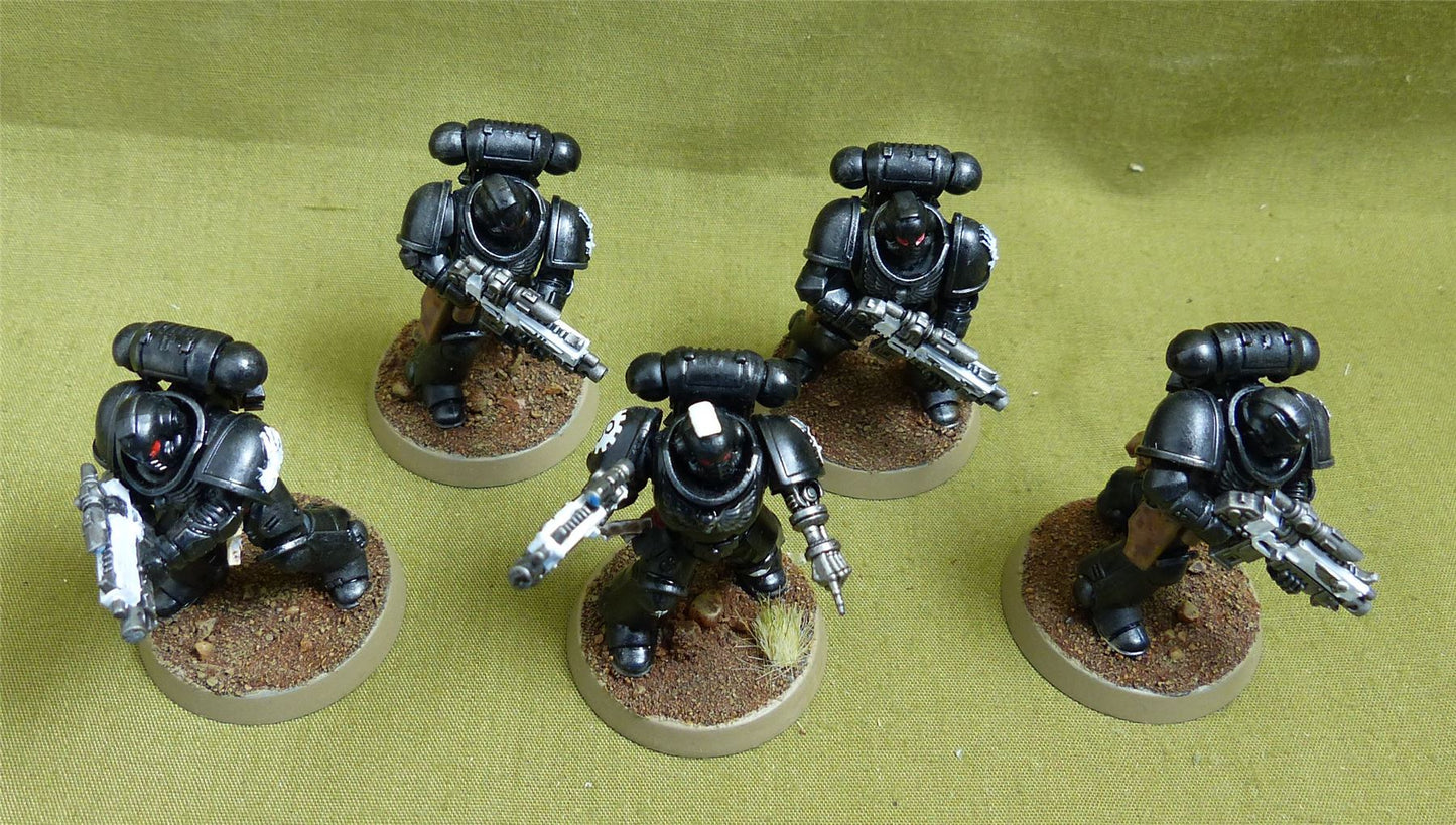 Primaris Intercessors set of 5 painted - Iron Hands - Warhammer 40K #1HI