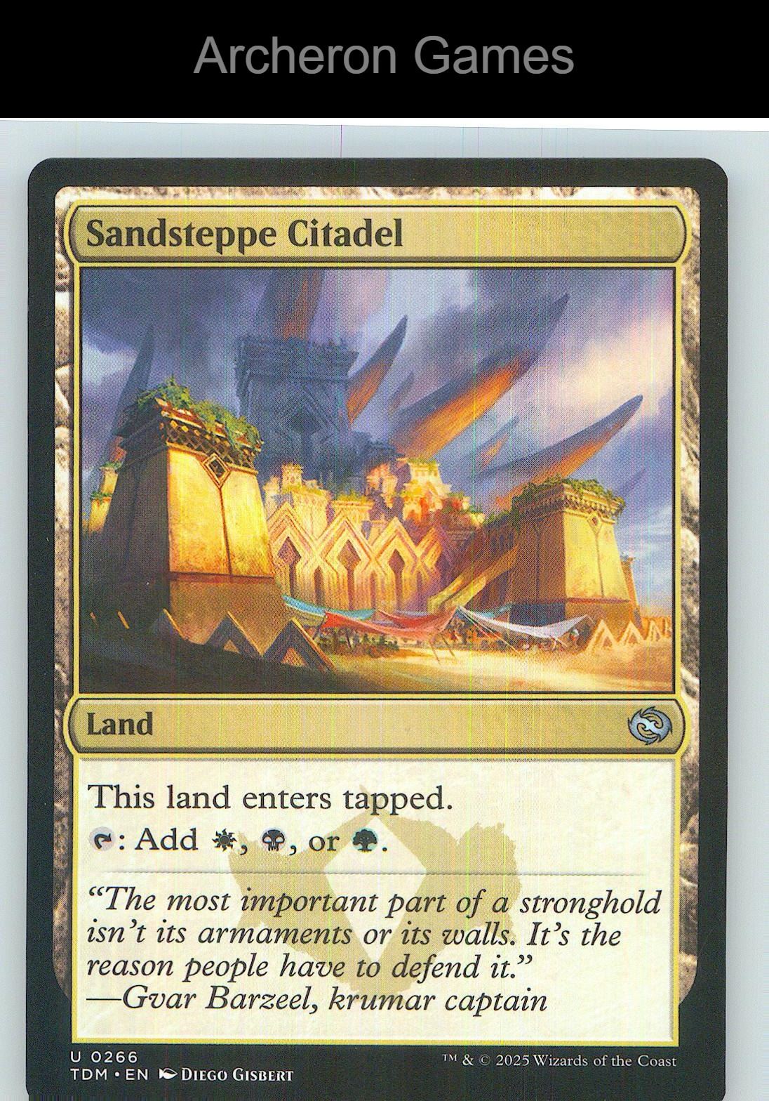 Sandsteppe Citadel TDM 266 UC MTG Card NM/EX+