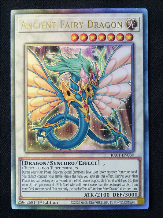 Ancient Fairy Dragon RA01 Collector Rare - 1st ed Yugioh Card #7L