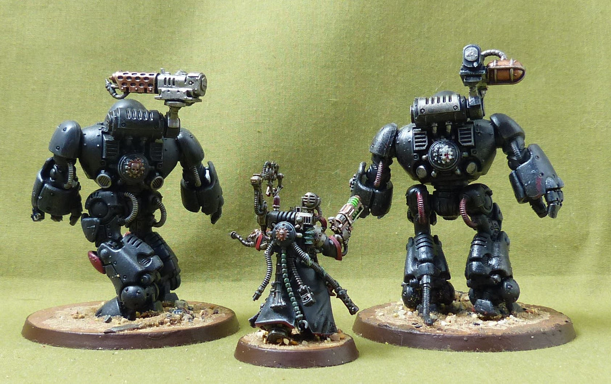 Kastelan Robots painted - Adeptas Mechanicus - Warhammer 40k #3M1