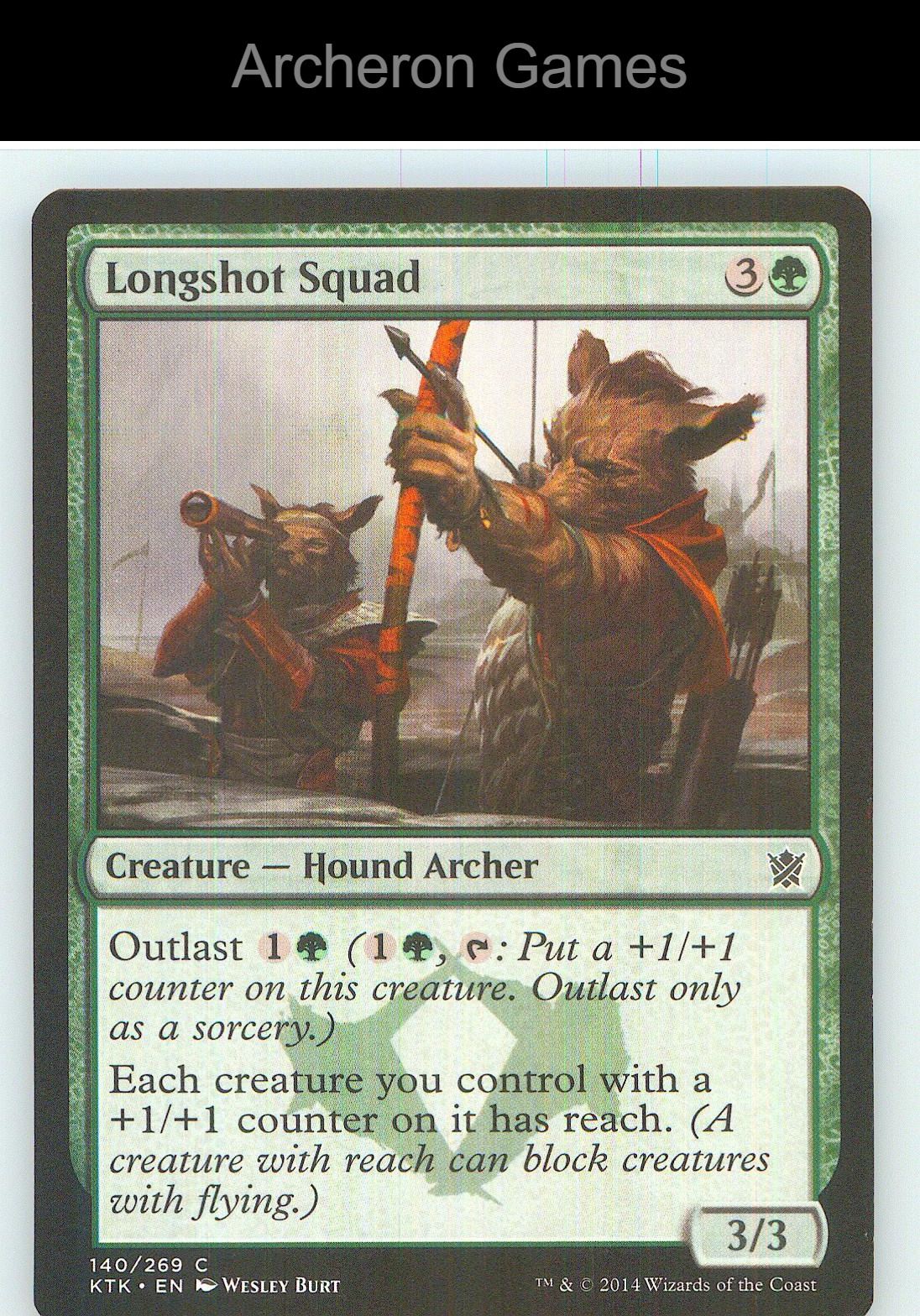Longshot Squad KTK 140 C MTG Card NM/EX+