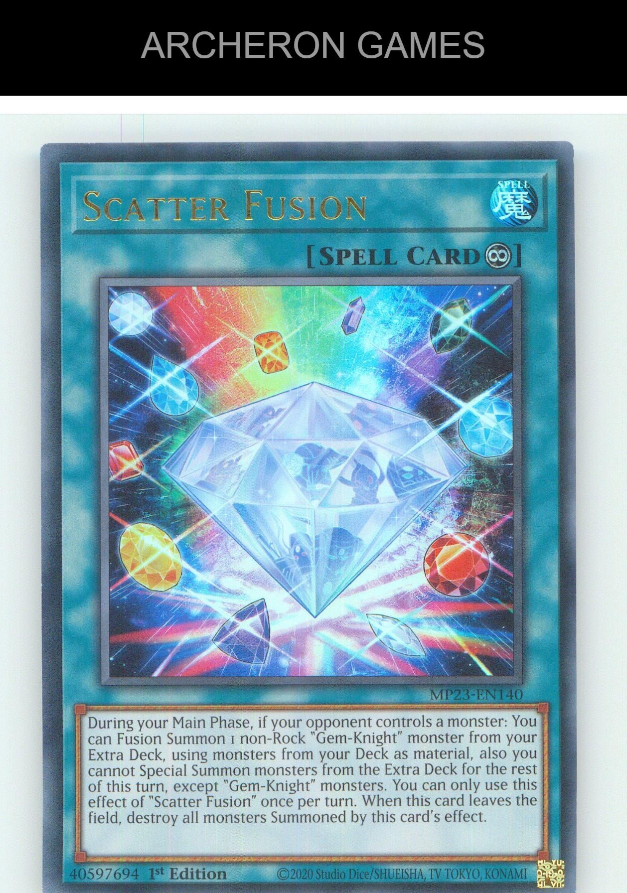 Scatter Fusion UR YUGIOH Card 1st Edition