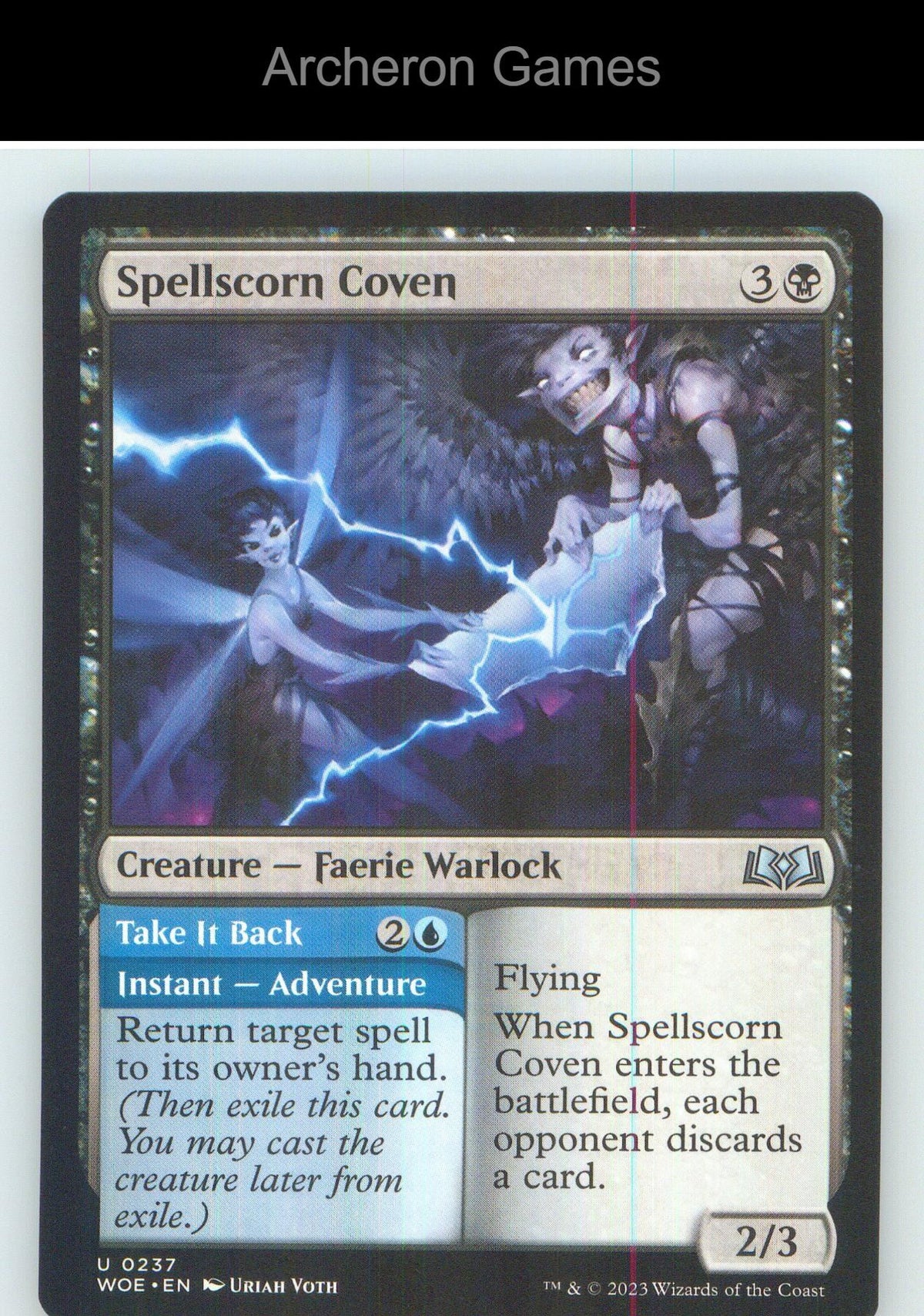 Spellscorn Coven WOE 237 UC MTG Card NM/EX+