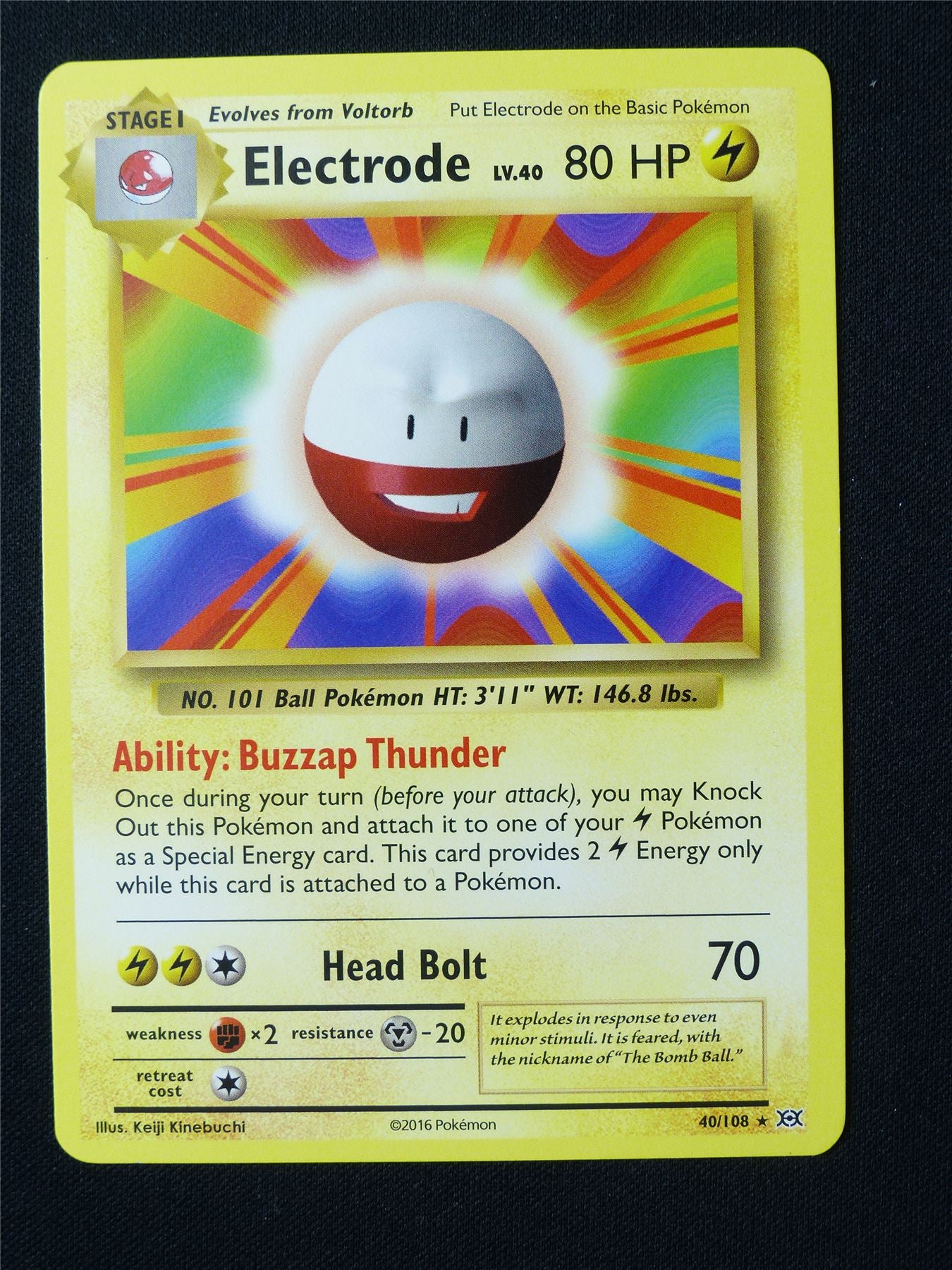 Electrode 40/108 - Pokemon Card #6PU