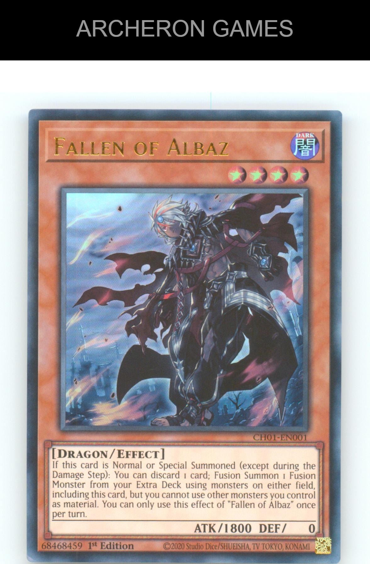 Fallen of Albaz Ultra Rare YUGIOH Card 1st Edition