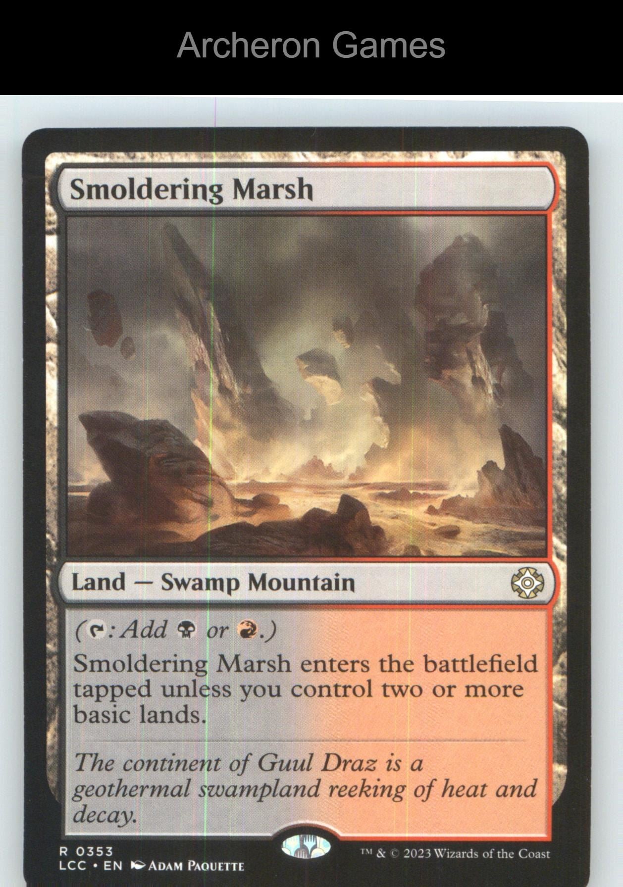 Smoldering Marsh LCC 353 R MTG Card NM/EX+