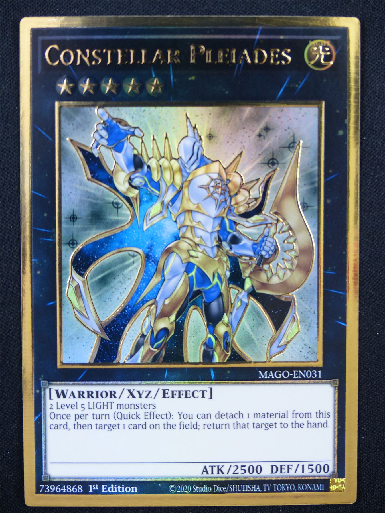 gold rare cards yugioh Maximum Gold: El Dorado Card List Exodia The Forbidden One MGED-EN005, Premium Rare, 1st Edition, Yu-Gi-Oh! TCG Exodia The Forbidden One Price List You can target 1 Numeron Network and 4 Number Xyz Monsters in your possession that are banished or in the GY Constellar Pleiades MAGO Gold Rare