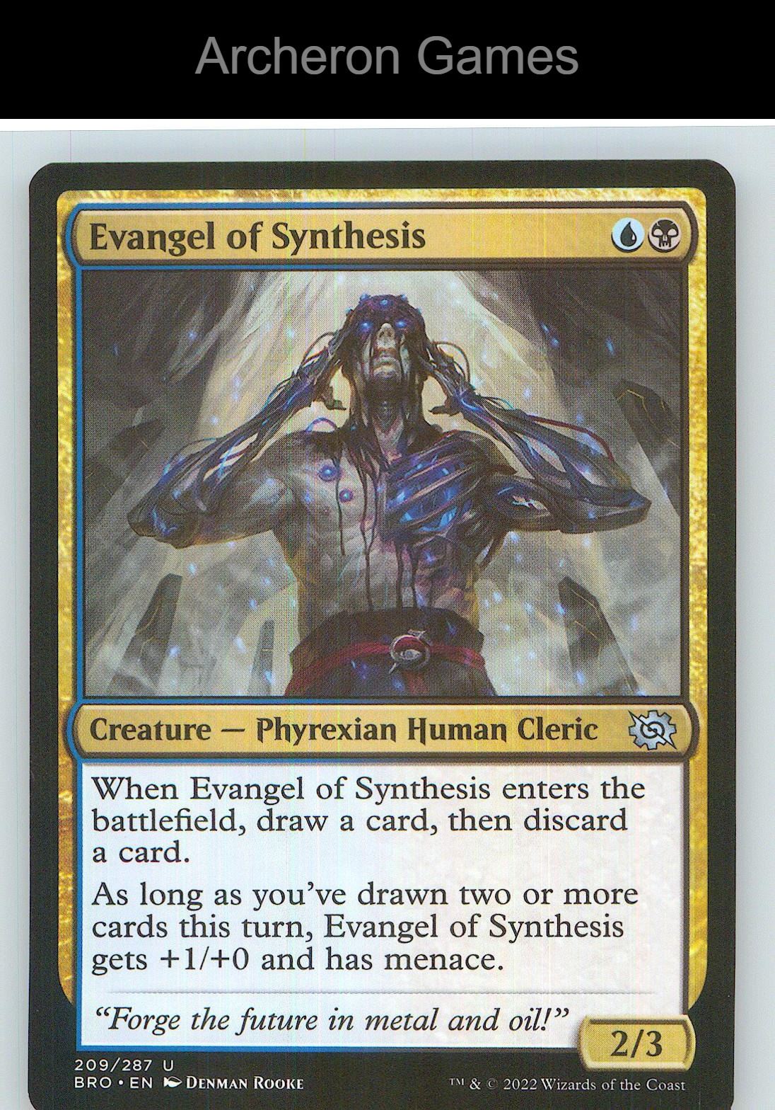 Evangel of Synthesis BRO 209 UC MTG Card NM/EX+