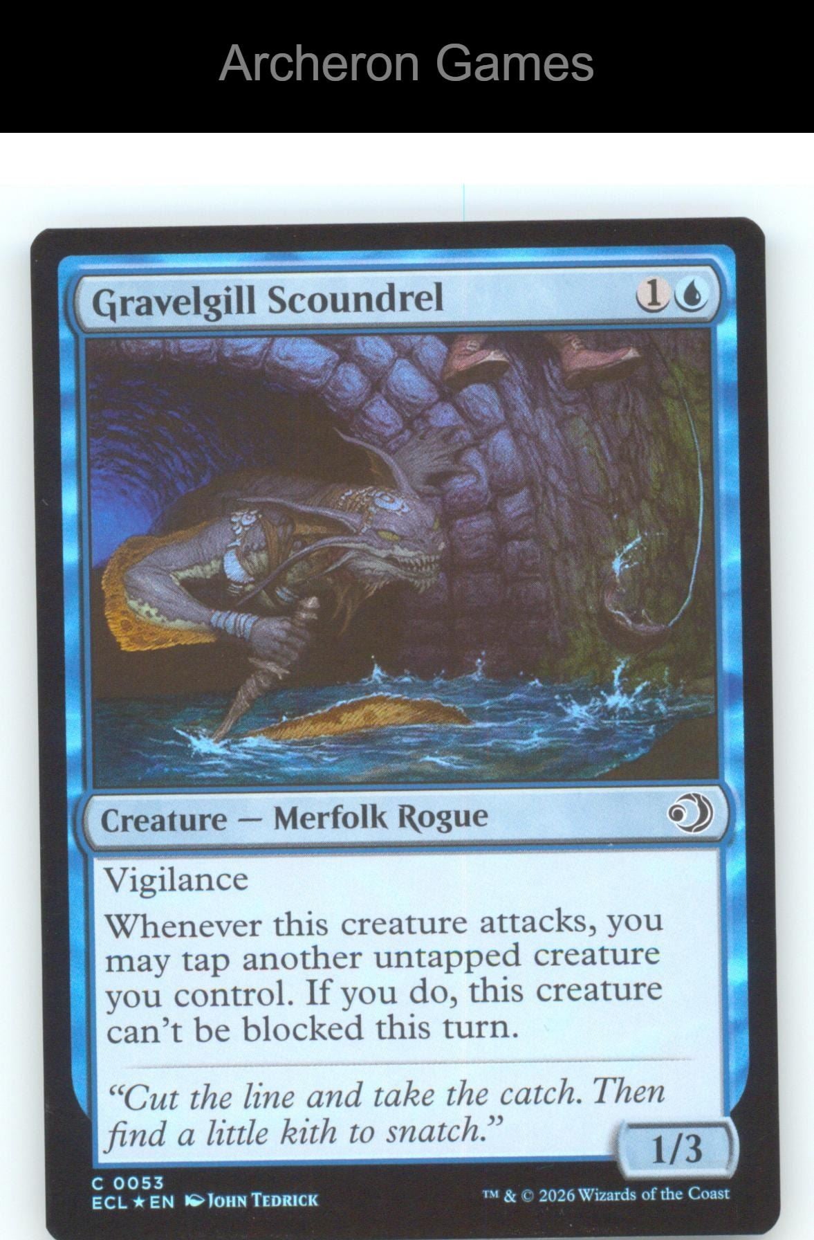 Gravelgill Scoundrel ECL 53 C MTG Card Lorwyn Eclipsed Foil