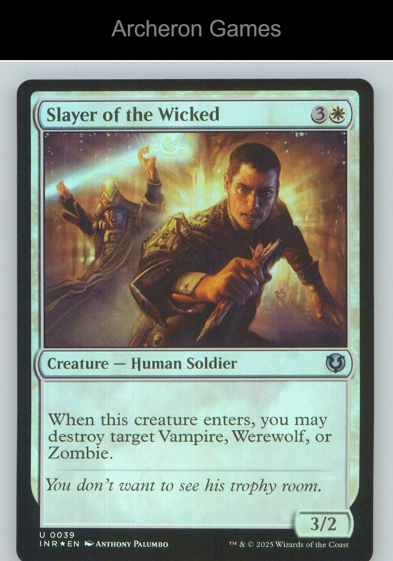 Slayer of the Wicked INR 39 UC MTG Card NM/EX+ Foil