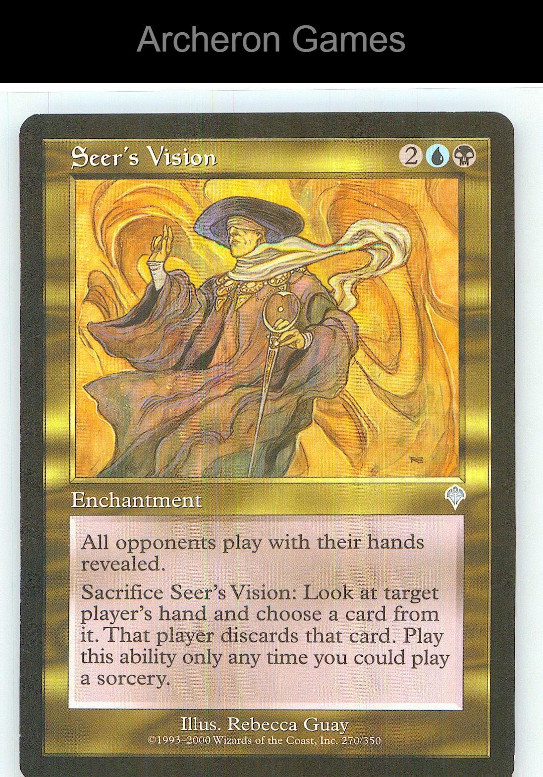 Seer's Vision INV 270 UC MTG Card NM/EX+