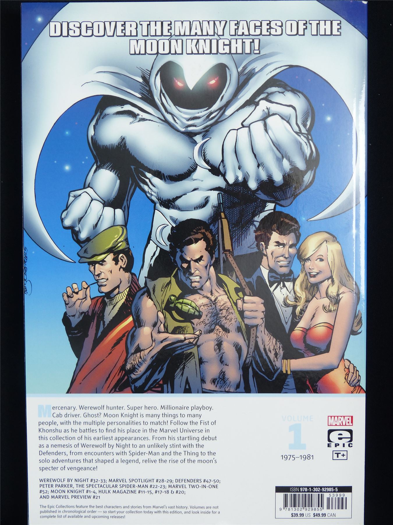 Moon Knight: Bad Moon Rising - Epic Collection Volume 1 - Marvel Graphic Softback #33D