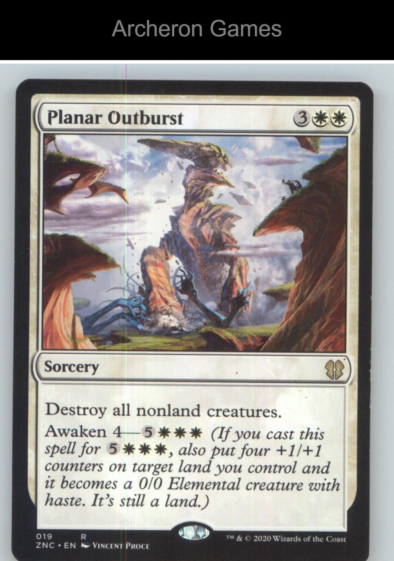 Planar Outburst ZNC 19 R MTG Card NM/EX+