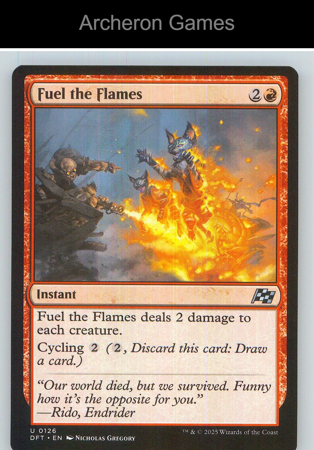 Fuel the Flames DFT 126 UC MTG Card NM/EX+
