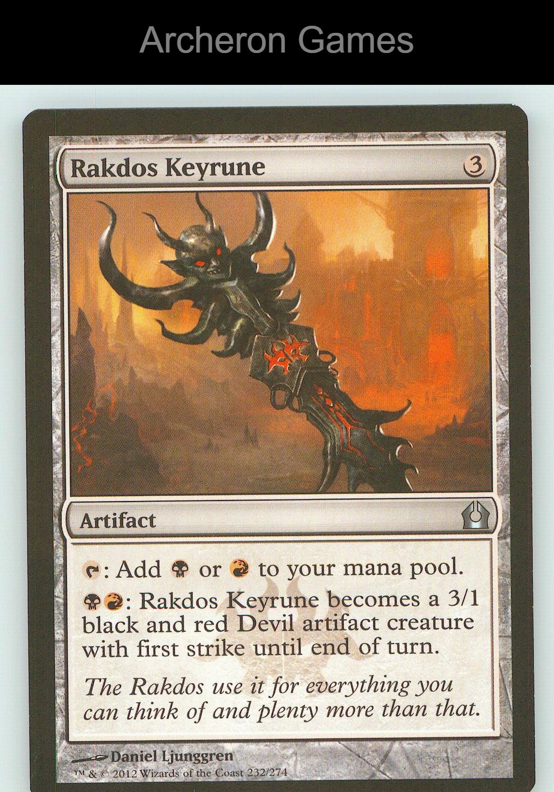 Rakdos Keyrune RTR 232 UC MTG Card NM/EX+