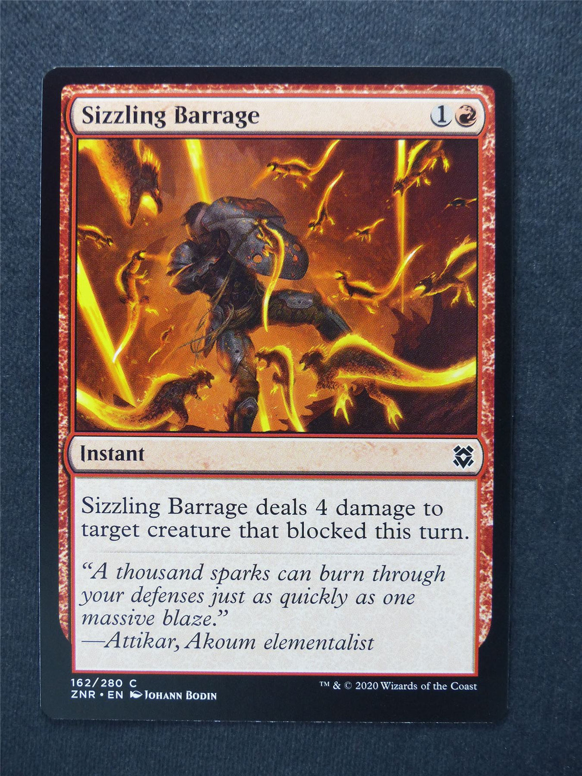Sizzling Barrage - Mtg Magic Cards #V7