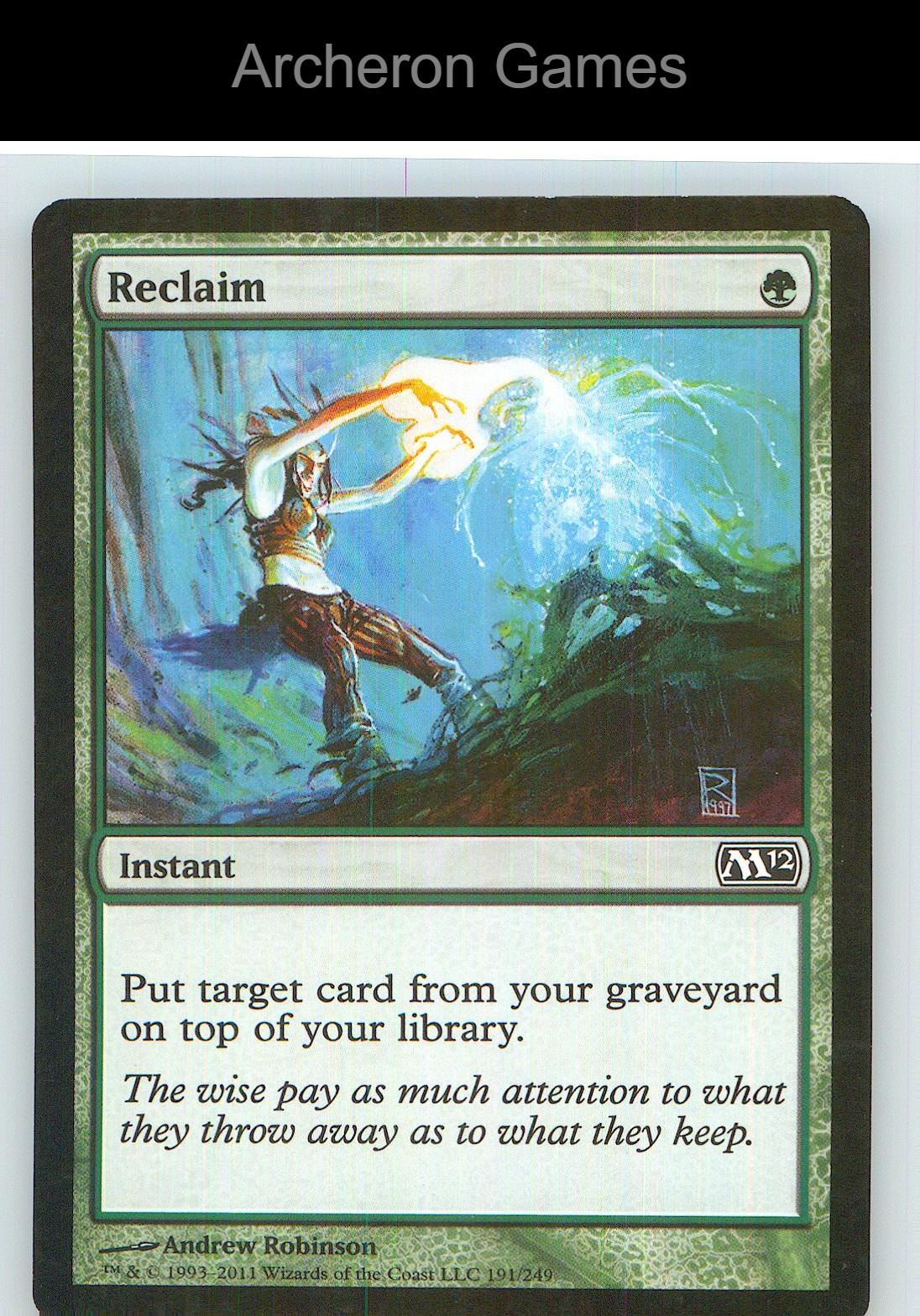 Reclaim M12 191 C MTG Card NM/EX+
