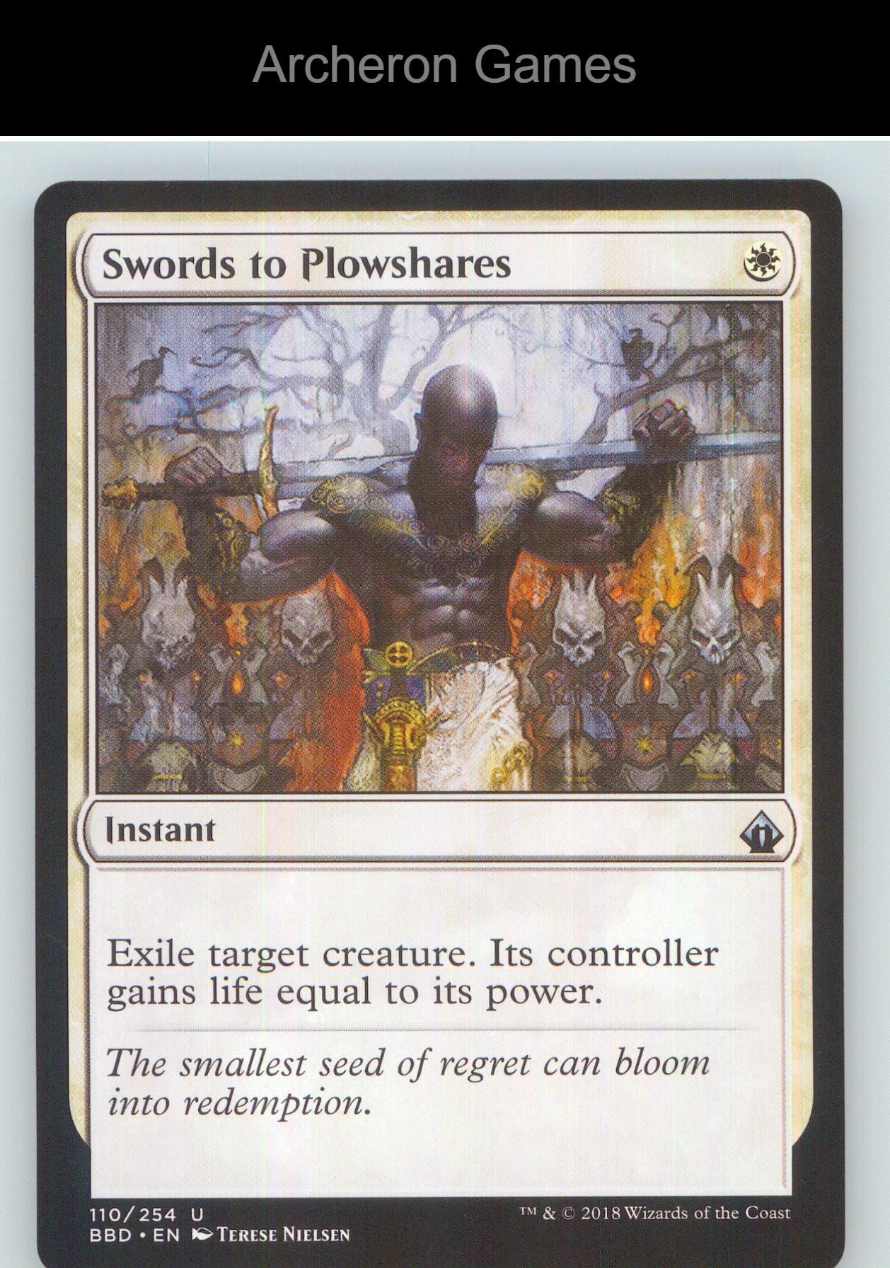 Swords to Plowshares BBD 110 UC MTG Card NM/EX+
