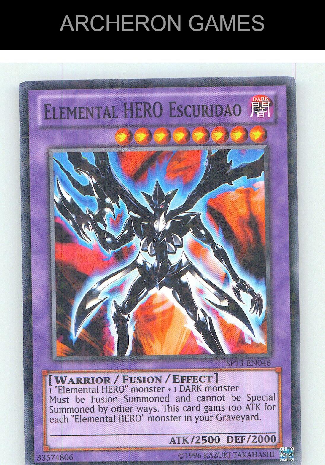 Elemental HERO Escuridao (Starfoil) Starfoil Rare YUGIOH Card Unlimited