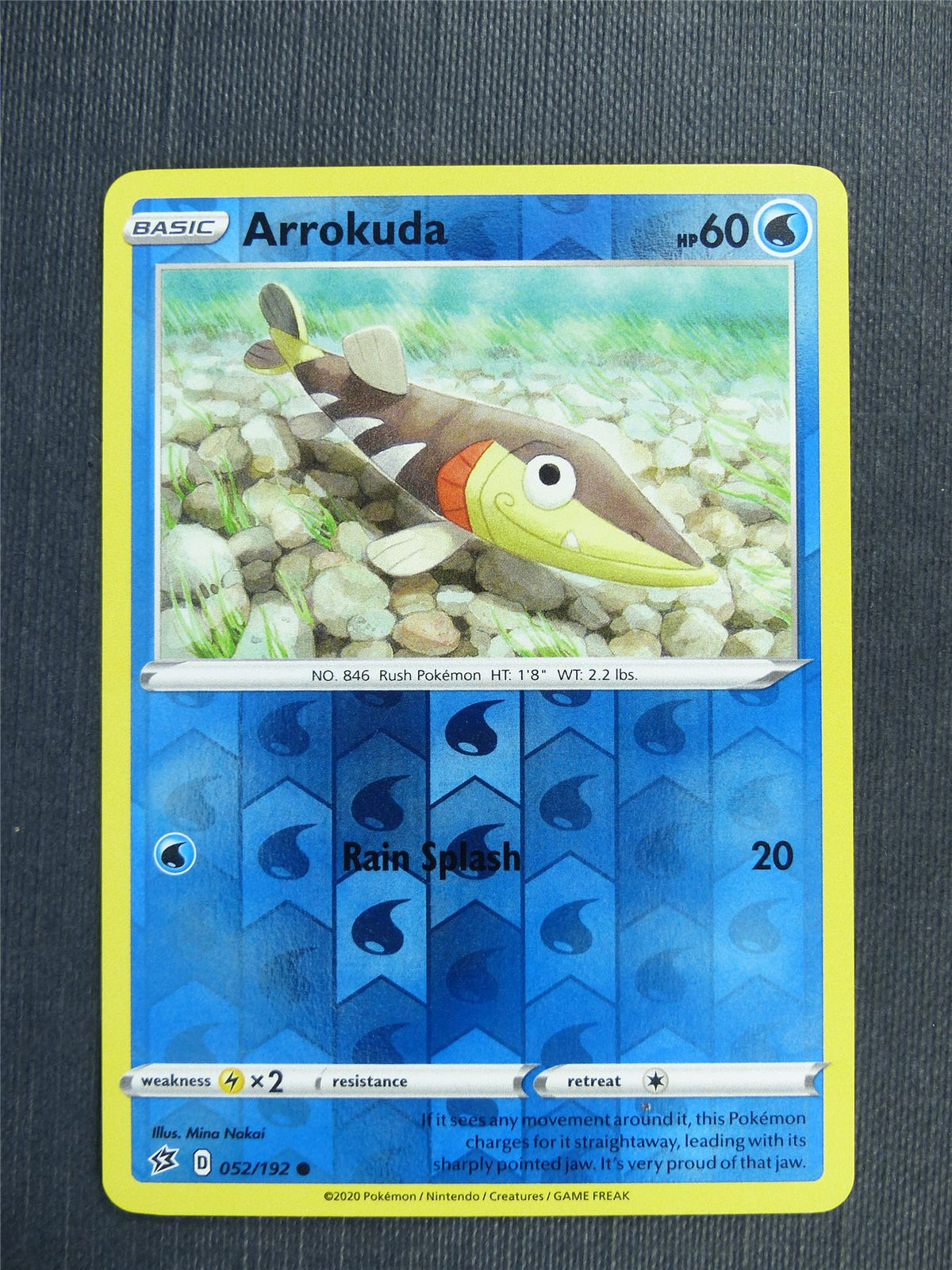 Arrokuda 052/192 Holo - RCL - Pokemon Card #3J4