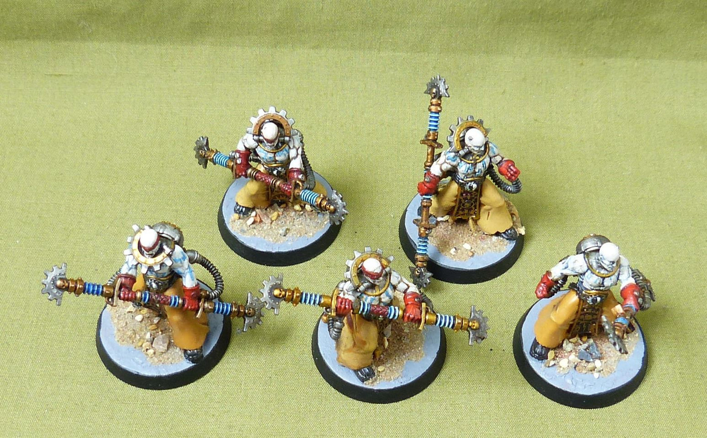Corpuscarii Electro-Priests painted - Adeptus Mechanicus - Warhammer 40K #2WP