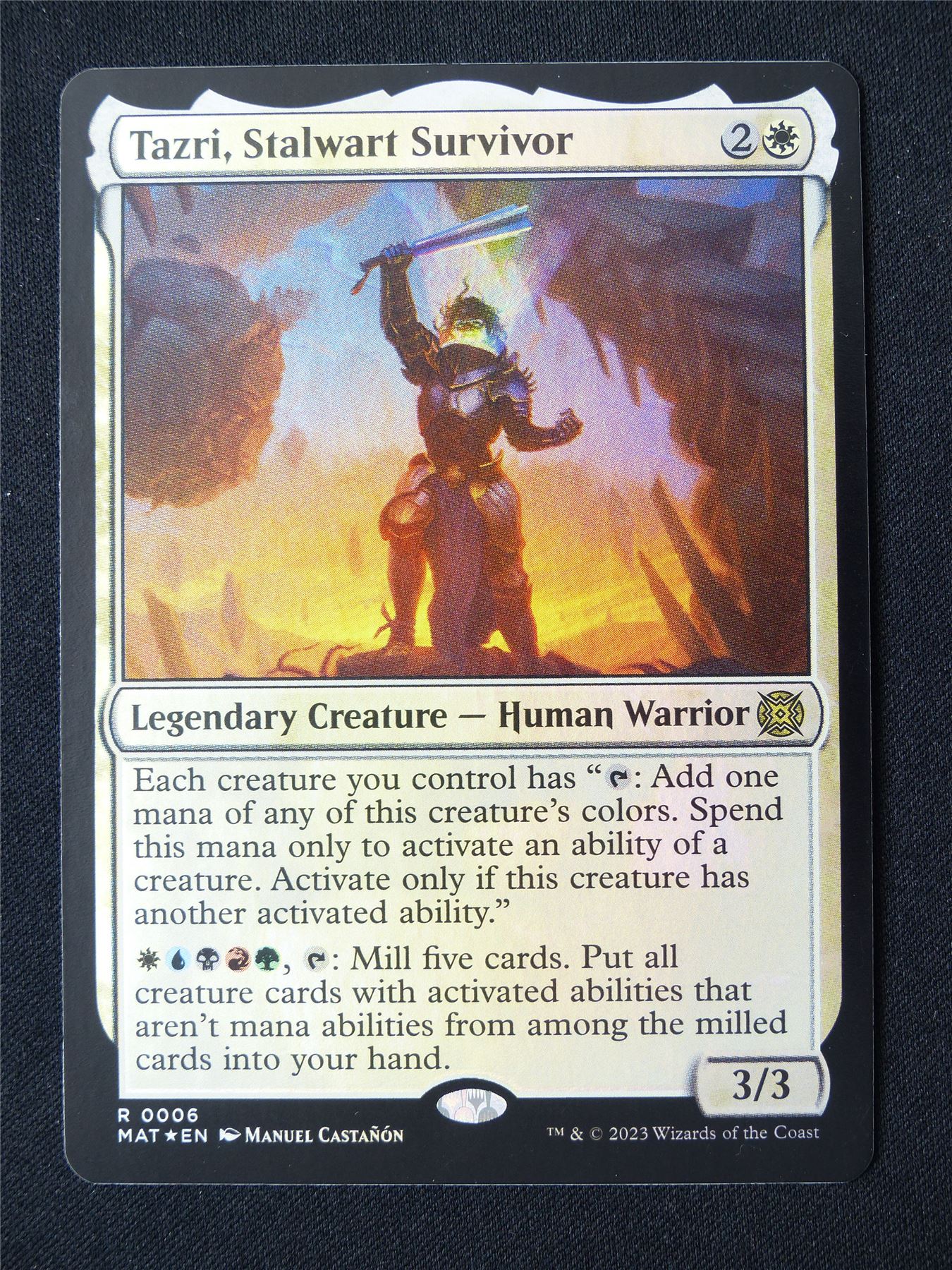 Tazri Stalwart Survivor Foil - MAT - Mtg Card #M2