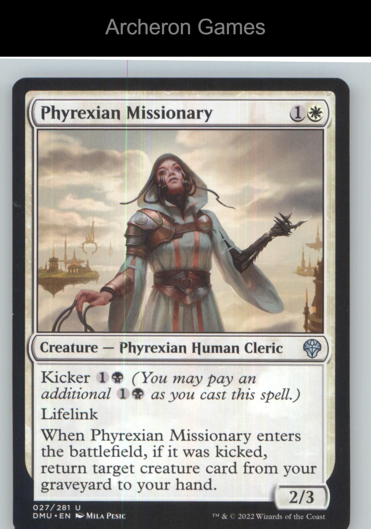 Phyrexian Missionary DMU 27 UC MTG Card NM/EX+