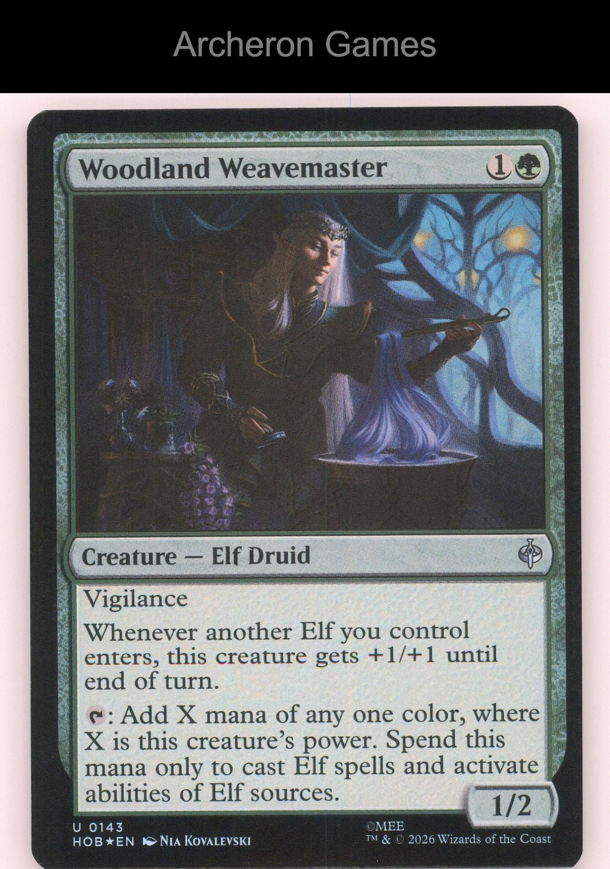 Woodland Weavemaster HOB 143 UC MTG Card The Hobbit