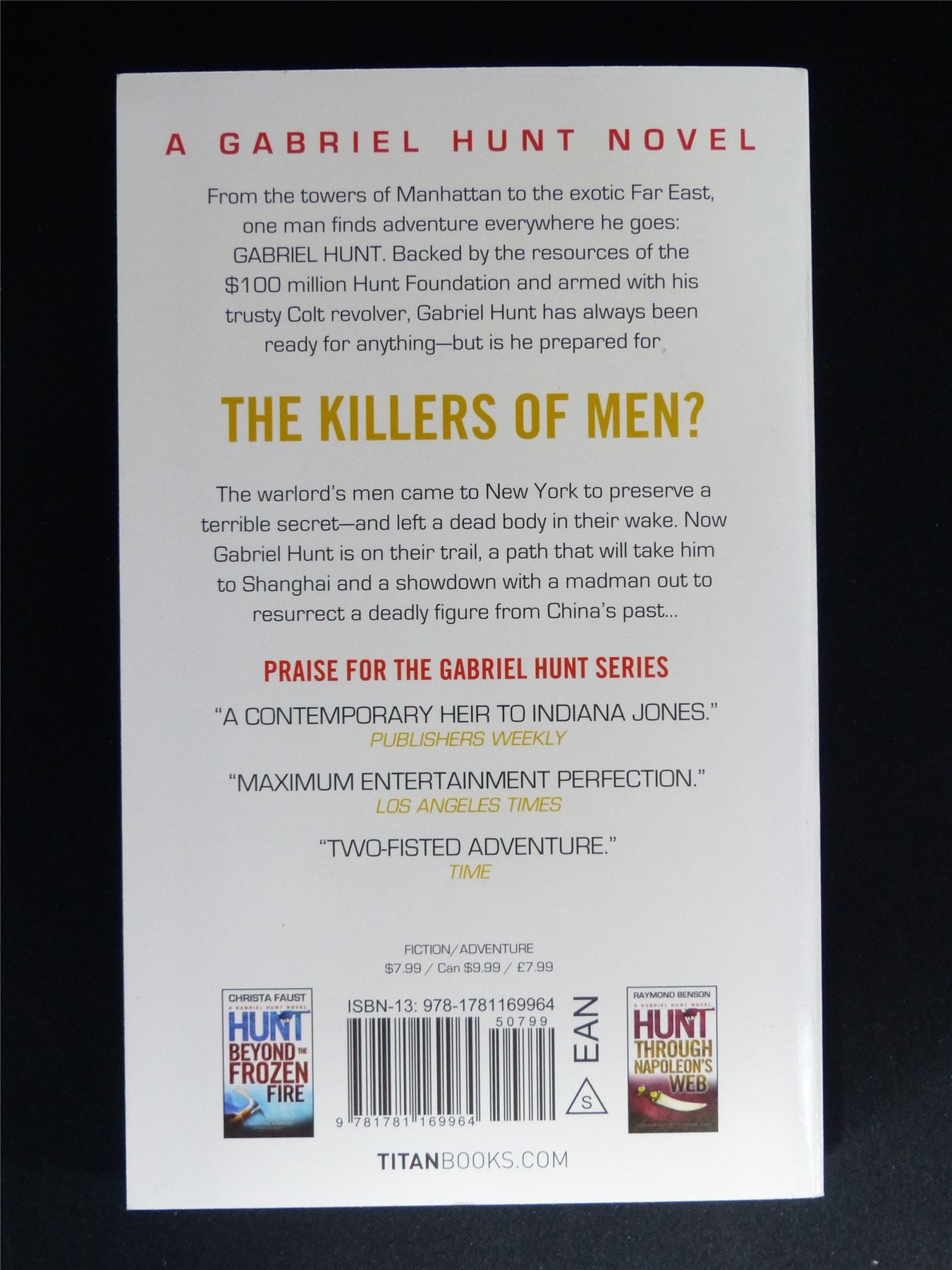 A Gabriel Hunt Novel: Among the Killers of Men - Titan Novel Softback #NO