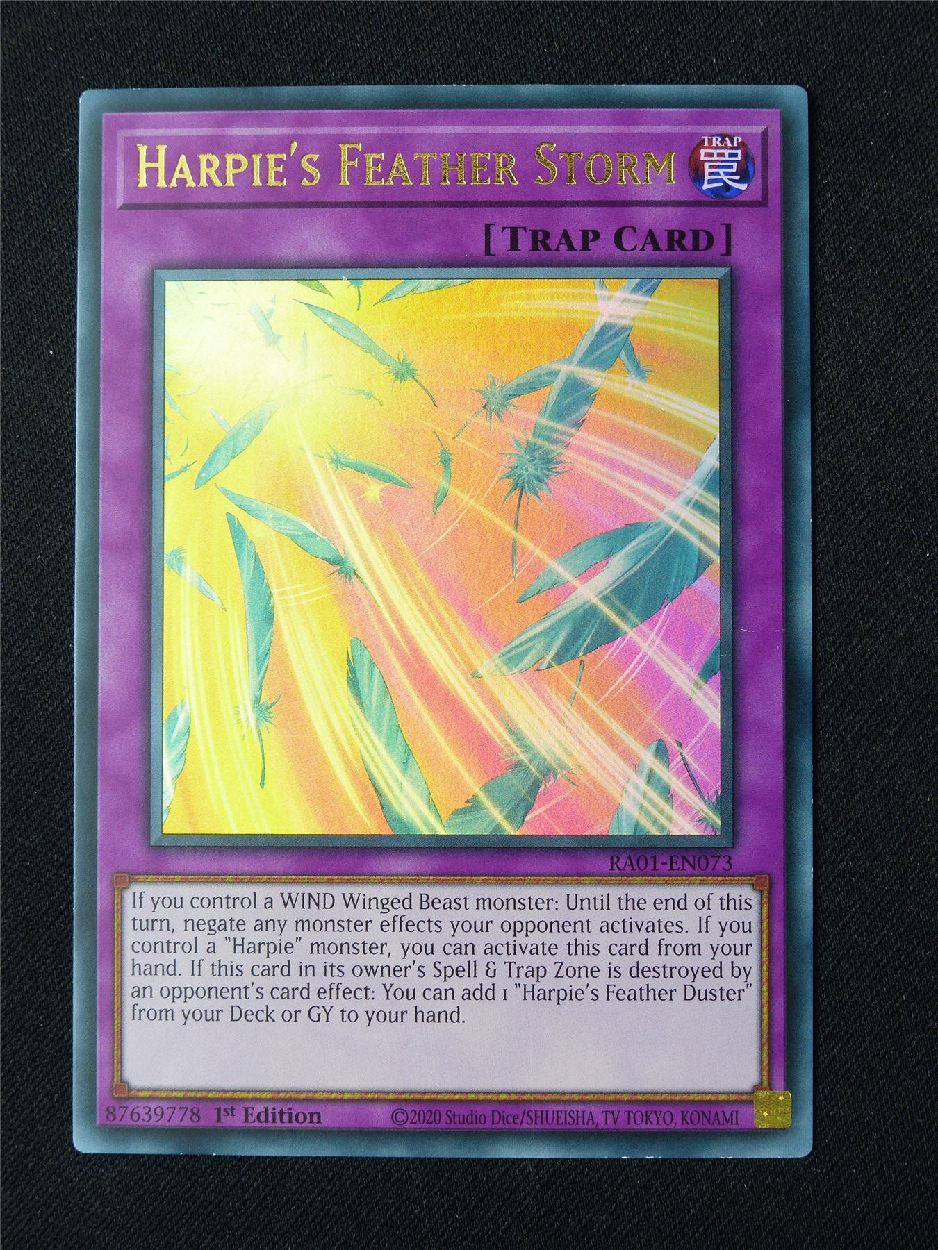 Harpie's Feather Storm RA01 Ultra Rare - 1st ed Yugioh Card #89L