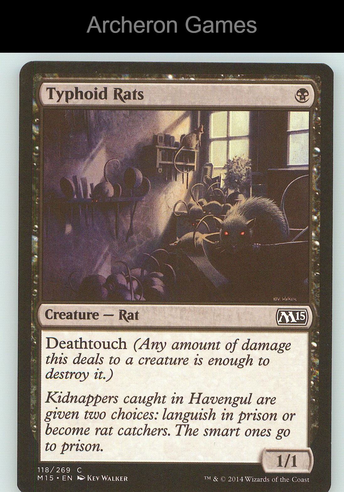 Typhoid Rats M15 118 C MTG Card NM/EX+