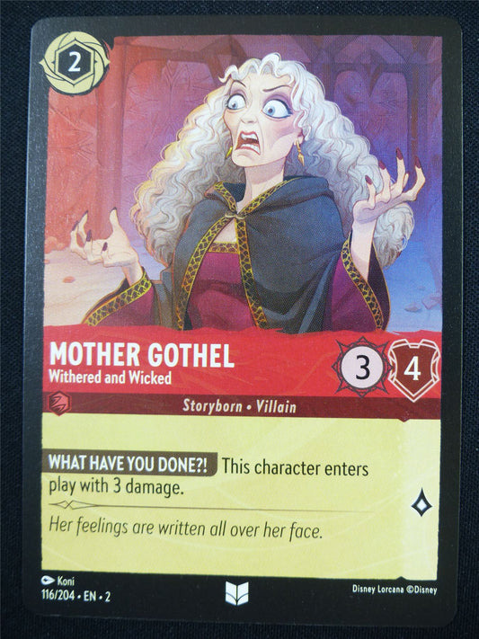 Mother Gothel Withered and Wicked 116/204 - Lorcana Card #4Q1