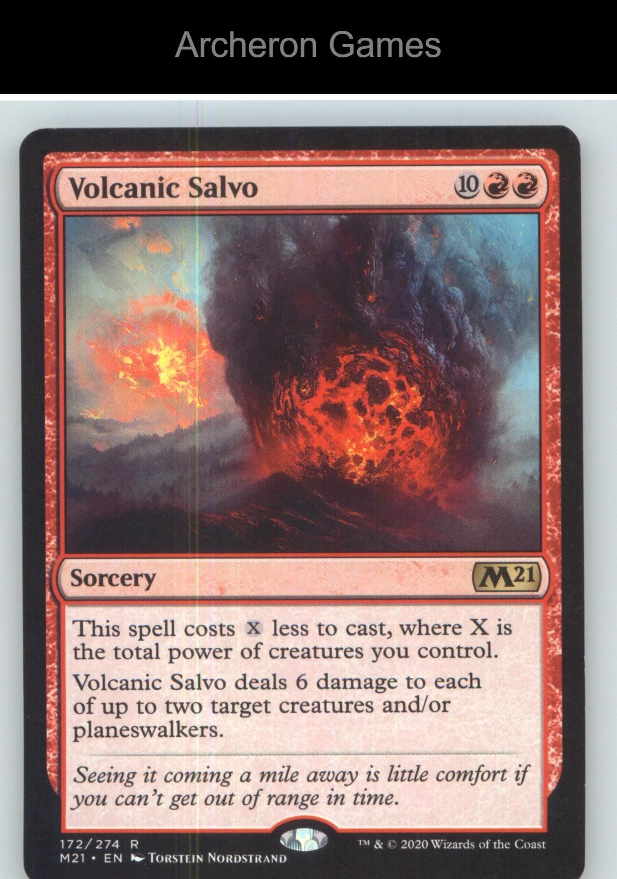Volcanic Salvo M21 172 R MTG Card NM/EX+