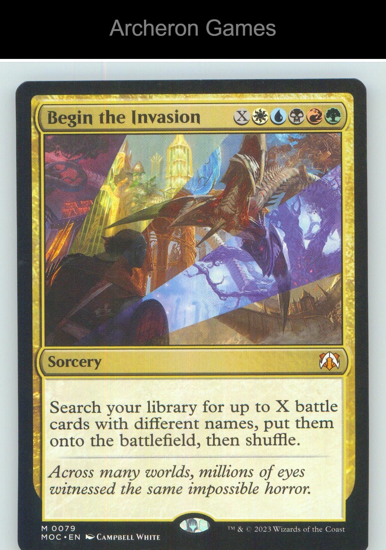 Begin the Invasion MOC 79 Mythic MTG Card NM/EX+
