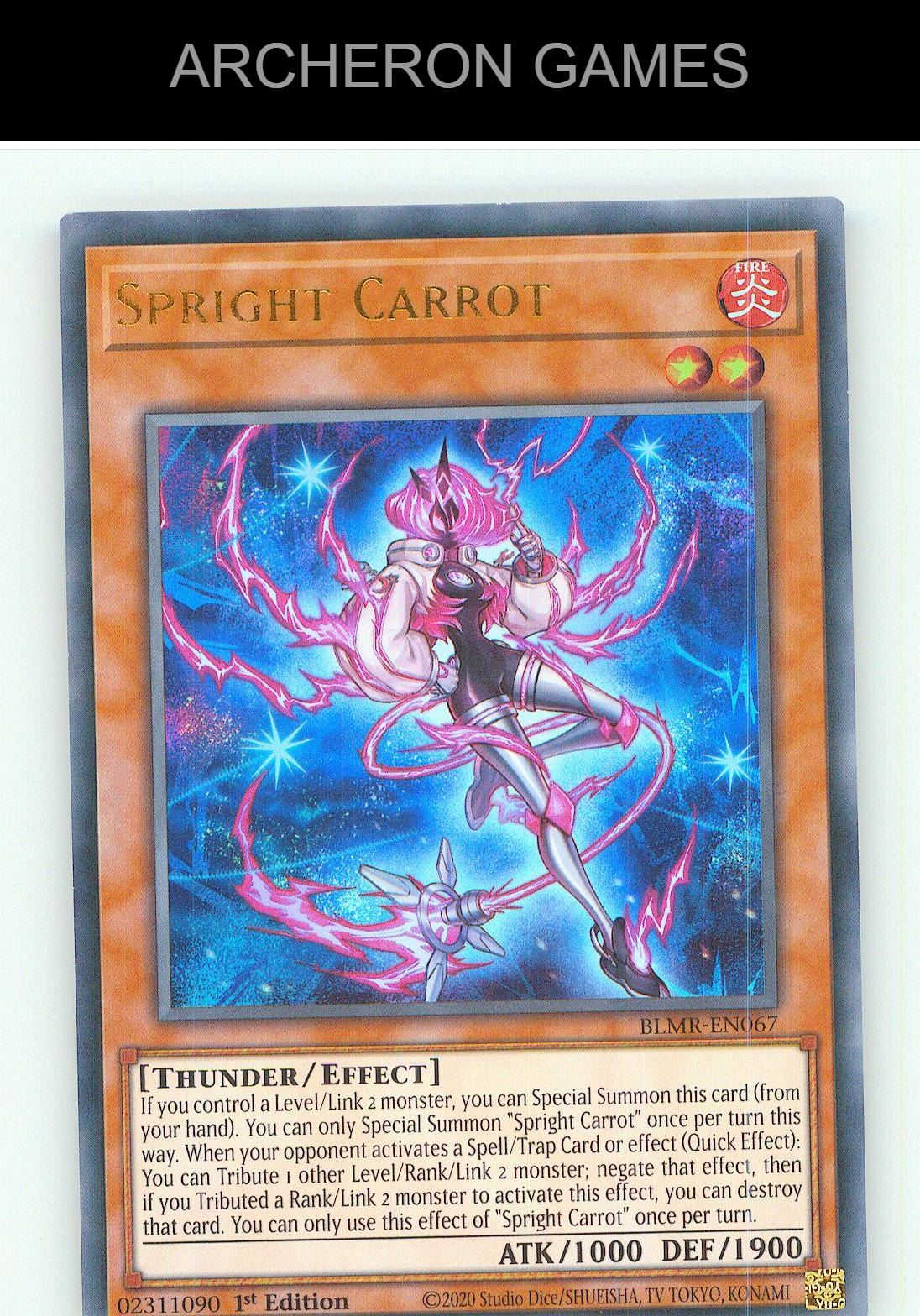 Spright Carrot UR YUGIOH Card 1st Edition