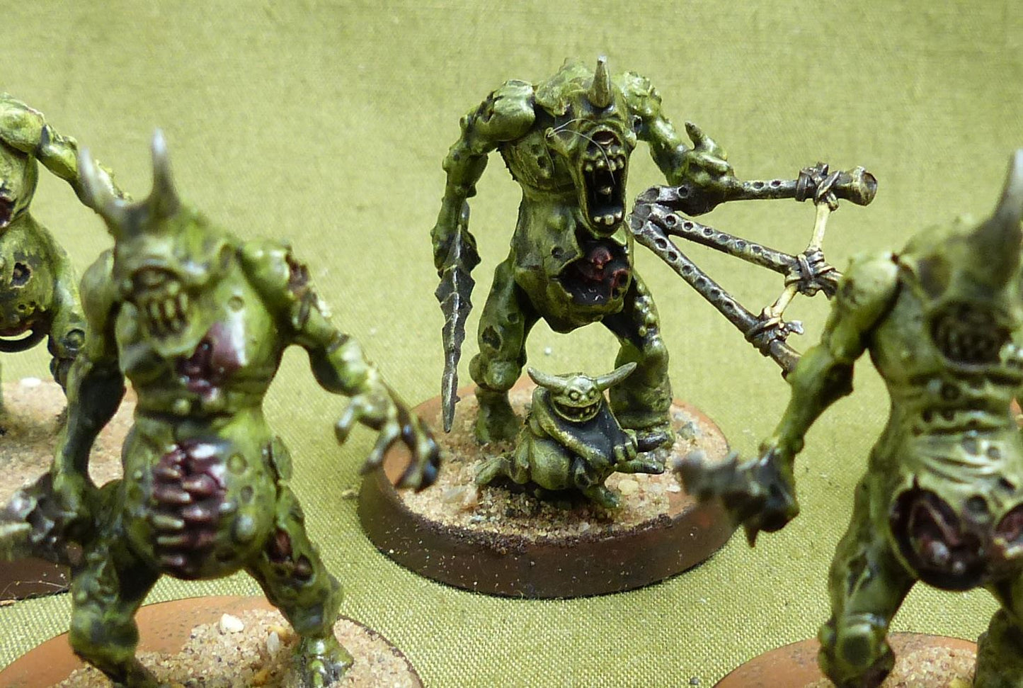 Plaguebearers set of 8 painted - Forces of Nurgle - Warhammer AoS #FC