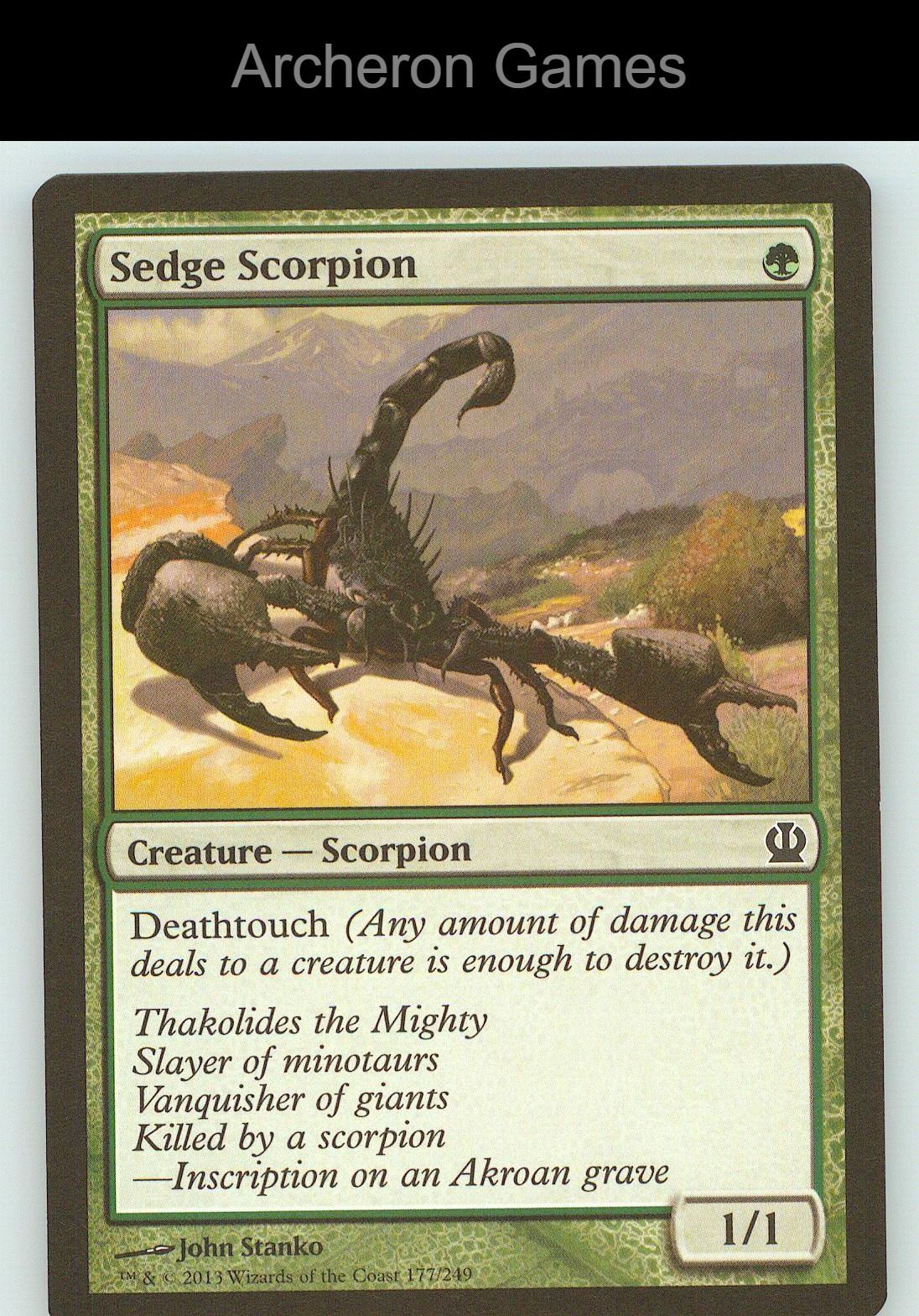 Sedge Scorpion THS 177 C MTG Card NM/EX+