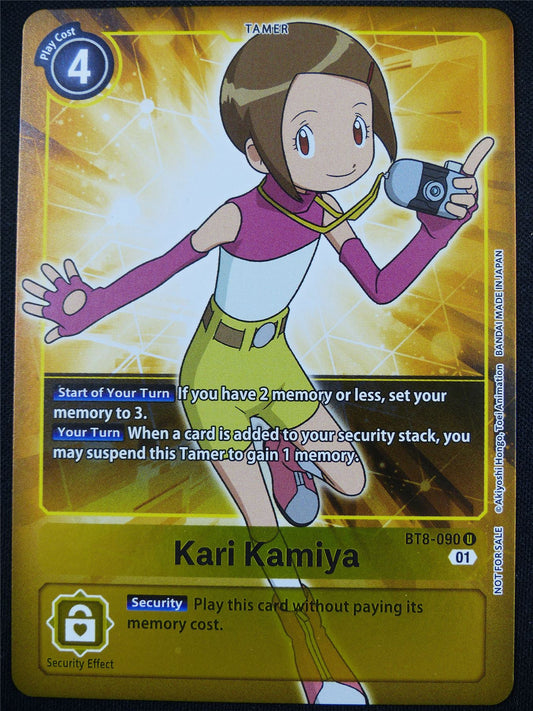Kari kamiya BT8-090 U alt art - Digimon Card #4DY