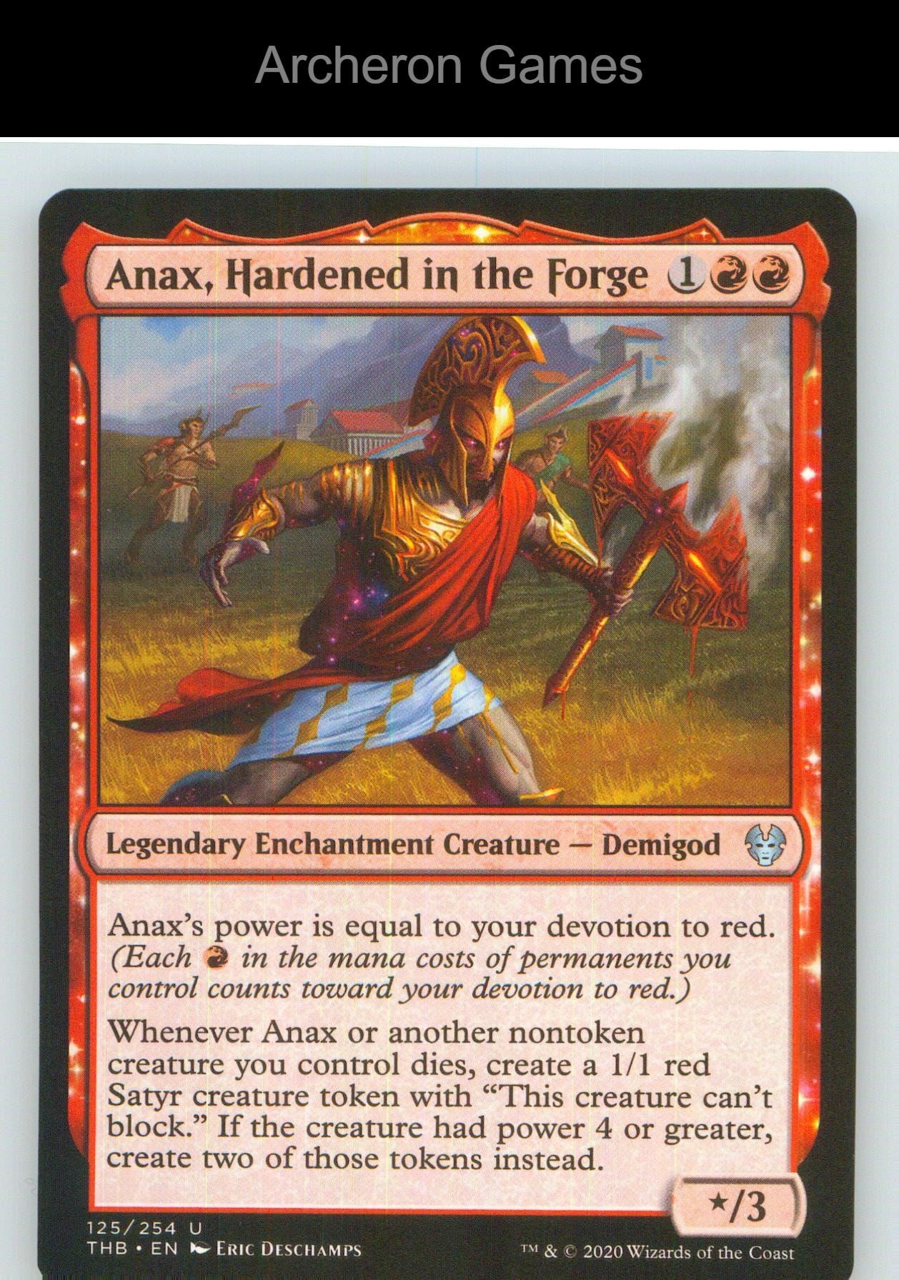 Anax, Hardened in the Forge THB 125 UC MTG Card NM/EX+