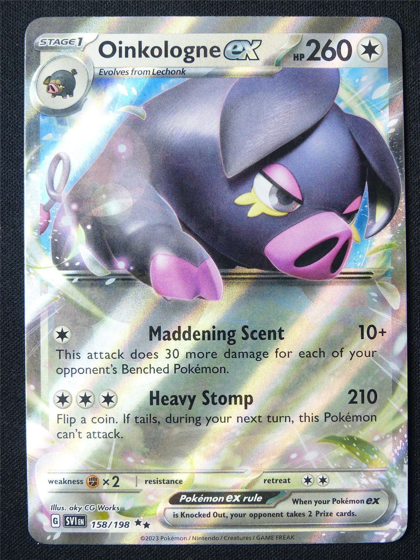 oinkologne pokemon card value Oinkologne EX 158/198 Holo