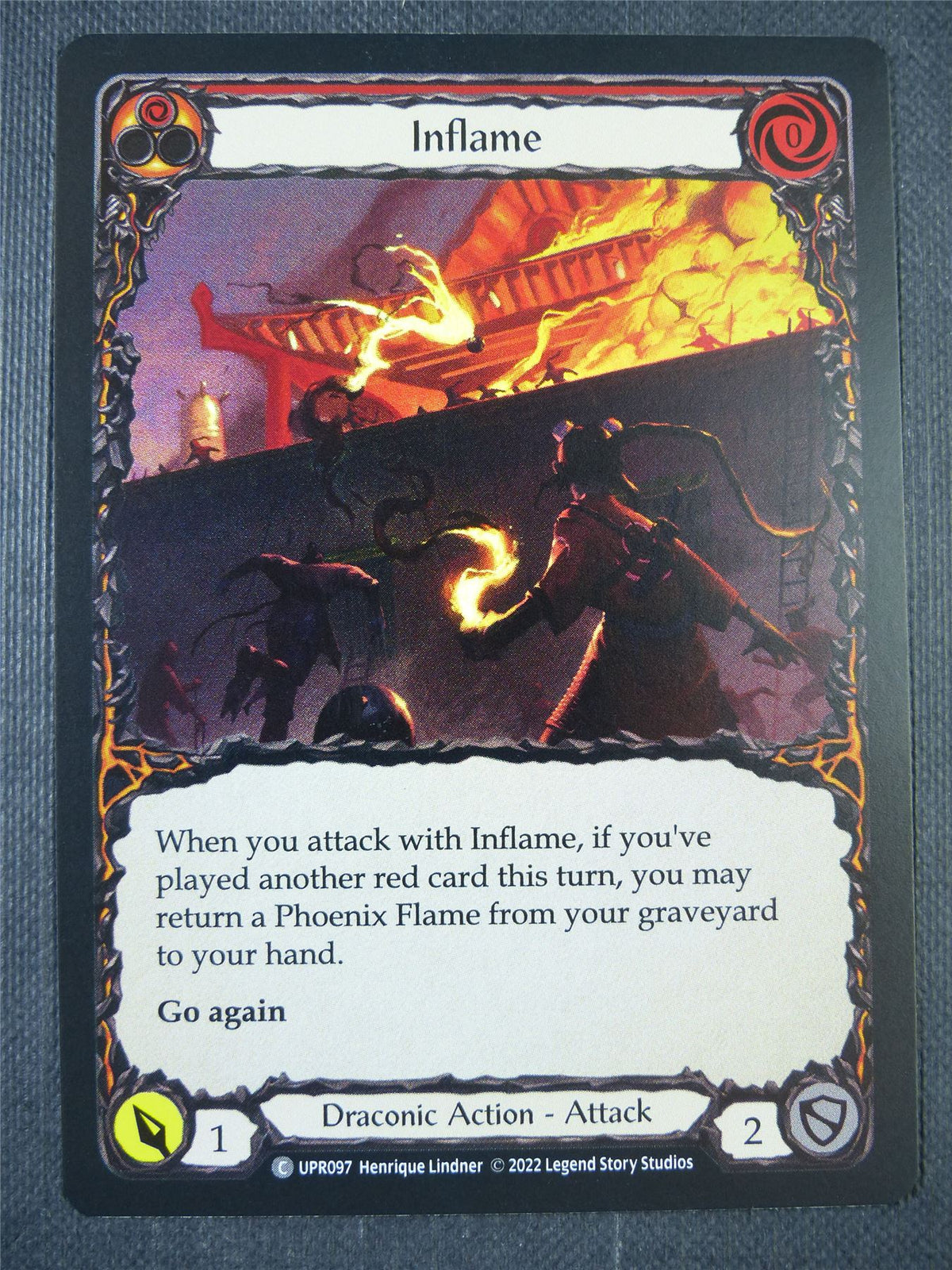Inflame UPR097 Foil - Red - Flesh & Blood Card #6UL