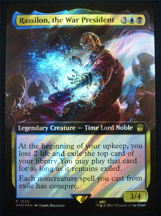 Rassilon the War President Extended Surge Foil - WHO - Mtg Card #G2