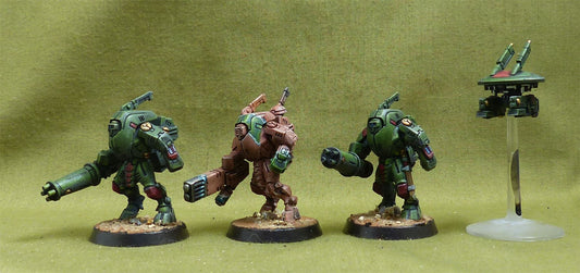 XV25 Stealthsuit Team painted - Tau Empire - Warhammer 40K #5BG