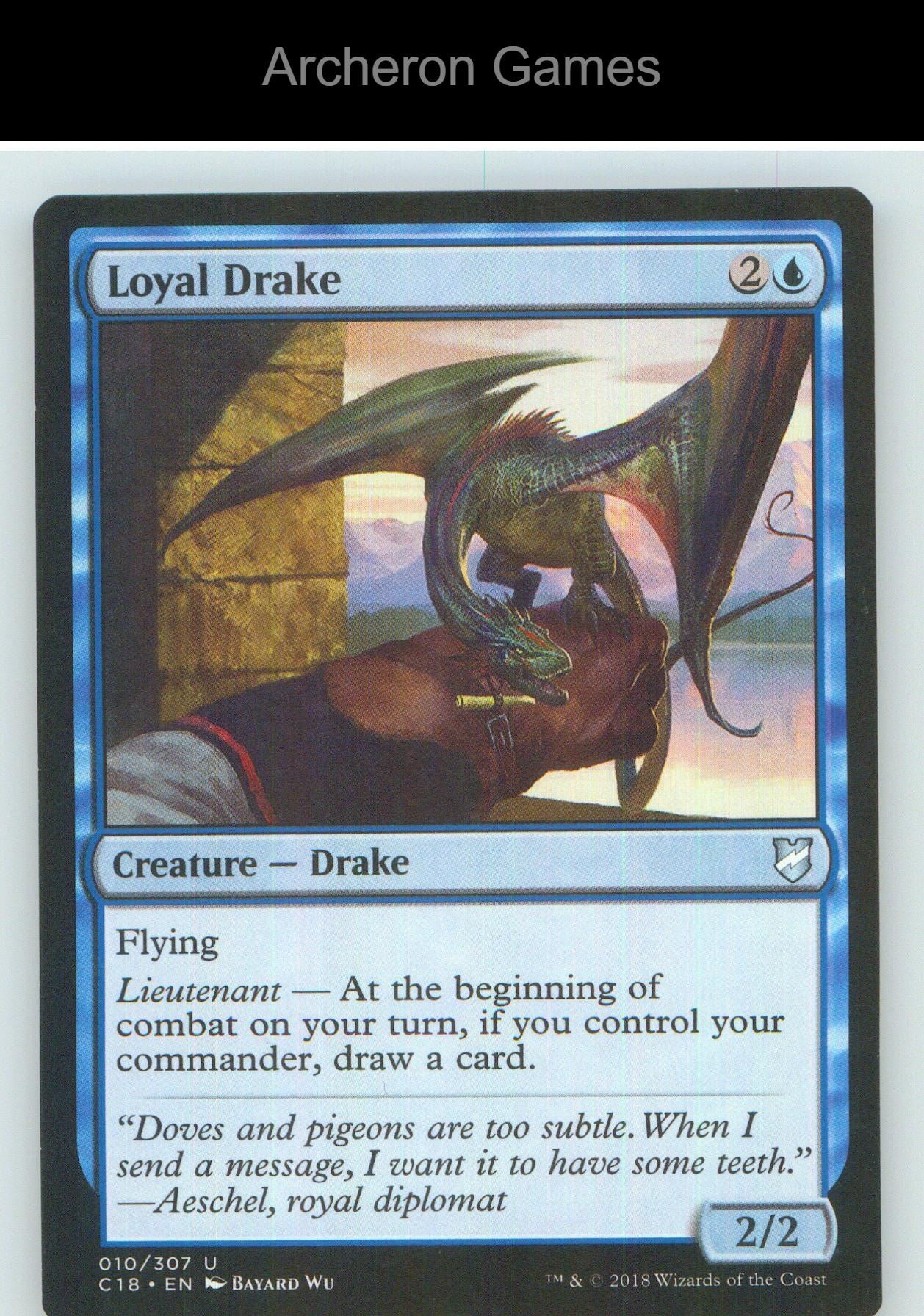 Loyal Drake C18 10 UC MTG Card NM/EX+
