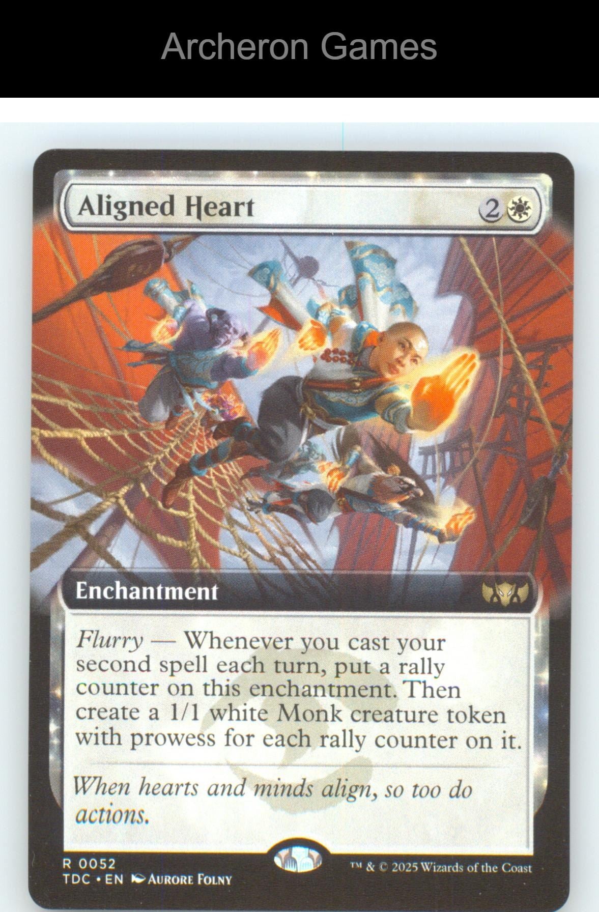 Aligned Heart (Extended Art) TDC 52 R MTG Card NM/EX+