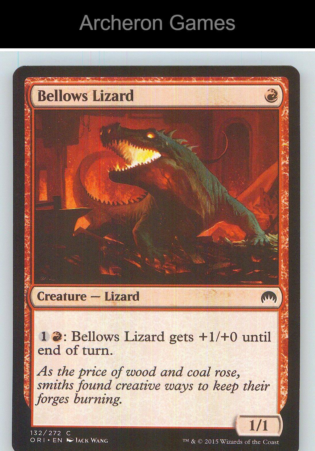 Bellows Lizard ORI 132 C MTG Card NM/EX+