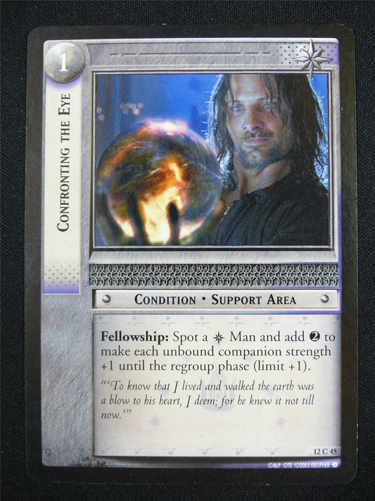 Confronting The Eye 12 C 45 - LotR Card #18K