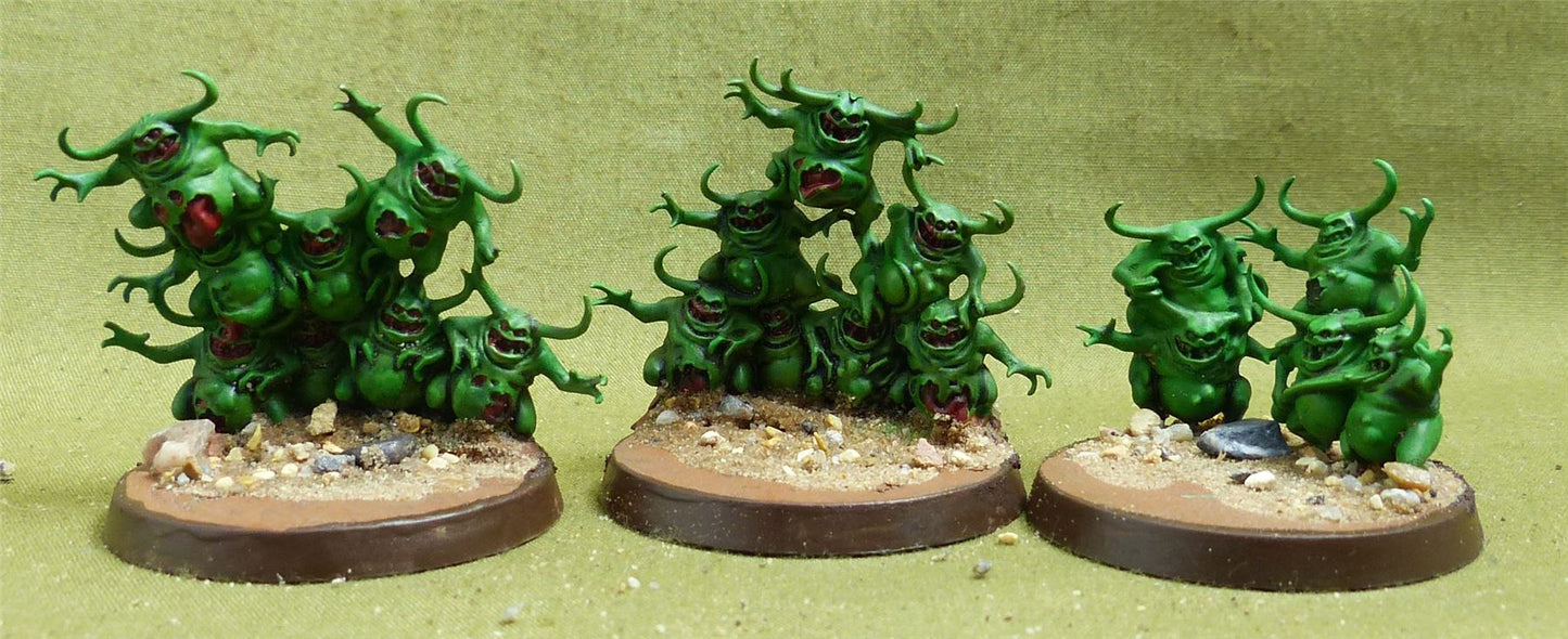 Nurglings painted - Maggotkin of Nurgle - Warhammer AoS #KH