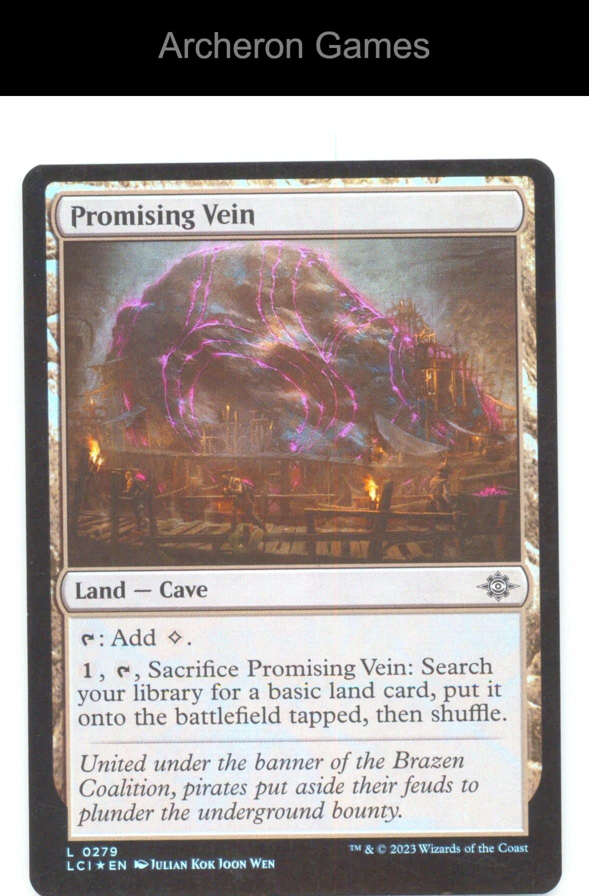 Promising Vein LCI 279 Land MTG Card The Lost Caverns of Ixalan Foil
