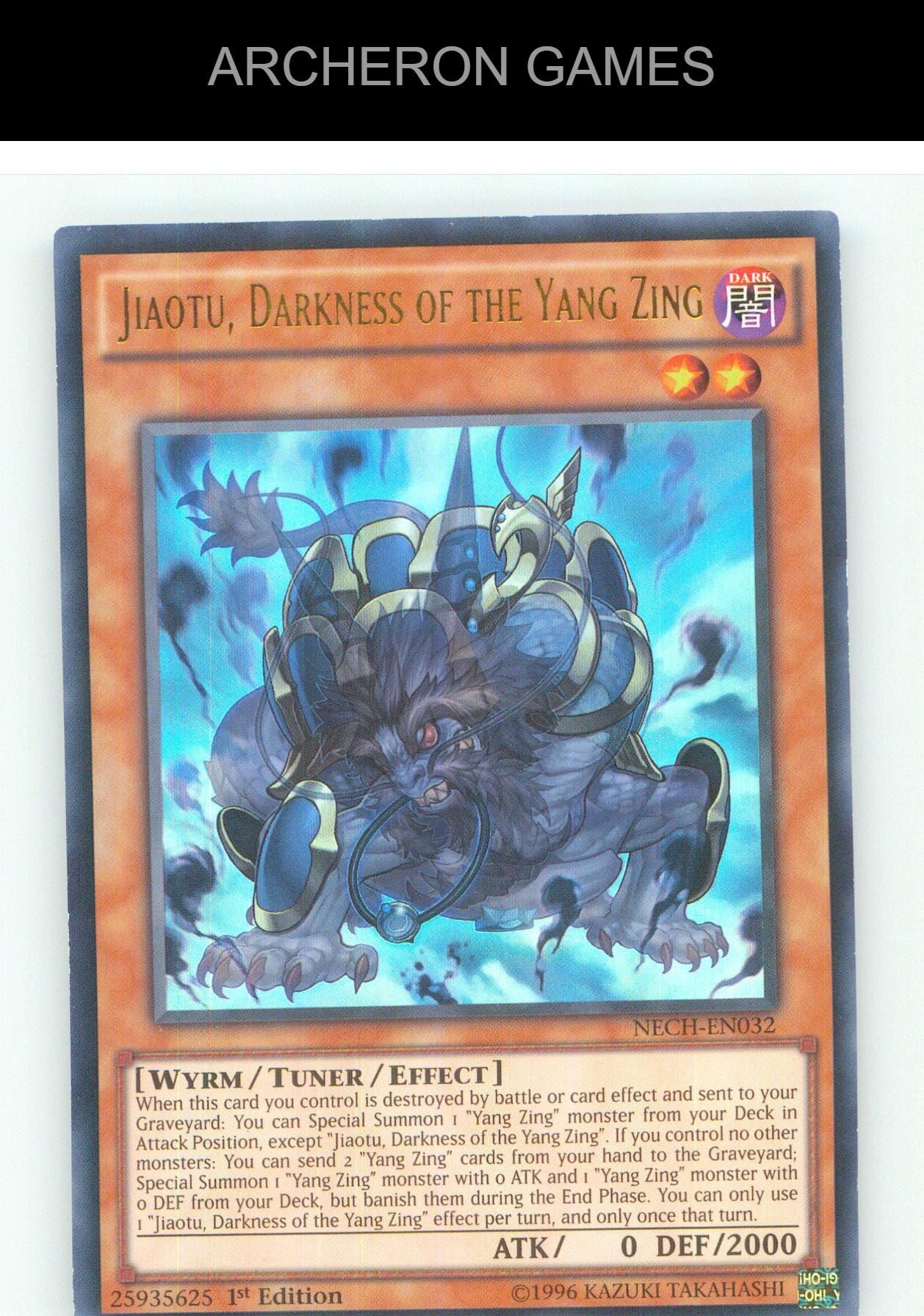 Jiaotu, Darkness of the Yang Zing UR YUGIOH Card Unlimited